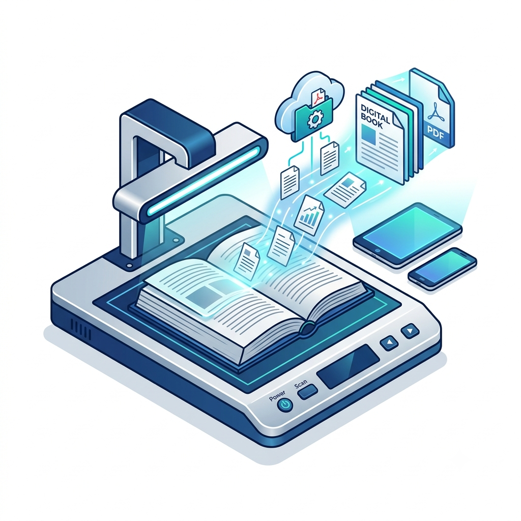 Book Scanning ( High-quality scanning of physical books into digital format. )